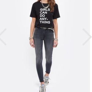 Mother High Waisted Looker Ankle Fray - Dancing in the Moonlight NWT